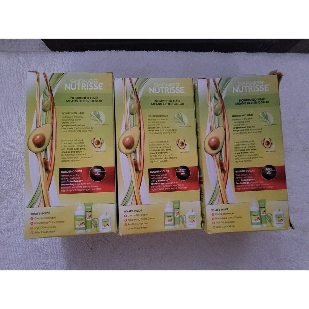 Garnier Nutrisse Ultra Color Nourishing Hair Color Creme Red Autumn RA1 3 Boxes